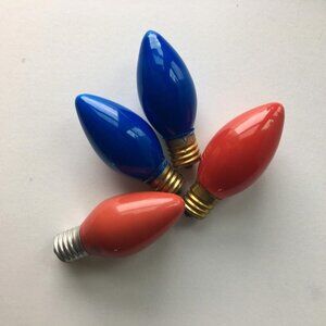 Vintage Christmas Lights - 1970s Retro Holiday Decor Set